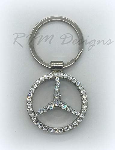 Bling Metal key chain made with Swarovski Crystals