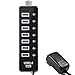 Superspeed Usb Hub 3.0 Powered 7-Port 1 Charging Port with Power Adapter