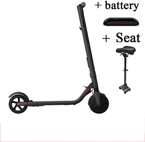 TOOSD Electric Scooter, ES2 Foldable Smart Electric Power Scooter, Two-Wheeler Scooter, Adult Electric Scooter, Kick Scooter Hoverboard Skate-Electric scooter + seat
