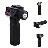 EAPTS Modified Exterior Red Dot Glare Flashlight Handle for 21mm Guide Rail Indoor Outdoor Flash Light CR123 battery