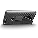 ZTE Blade Z Max Case, Cellularvilla Holster Belt Clip Kickstand Case with Tempered Glass Screen Protector for ZTE Blade Zmax Pro 2, ZTE Sequoia, ZTE Blade Z Max, ZTE Z982 (Black)
