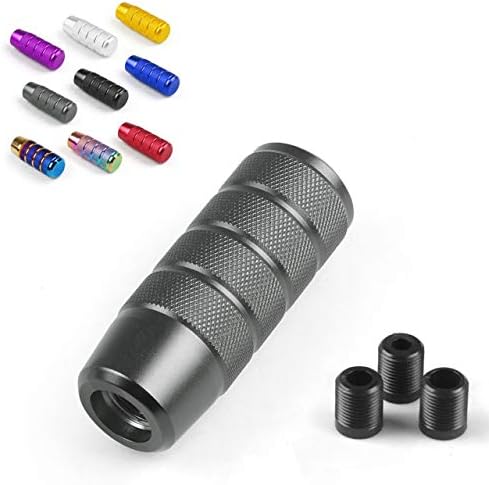 Deepa シフトノブ のぶ 汎用 変換アダプター付 長さ9 5cm M8 M10 M12 トラック グレー