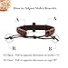 LNKRE JEWELRY Brown Criss Cross Leather Bracelet Religious Christian Surfer Bangle Adjustable