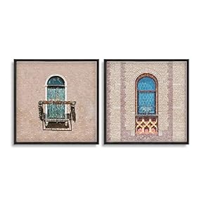Framed Canvas Wall Art for Living Room, Bedroom Window Theme Canvas Prints for Home Decoration Ready to Hang - 16"x16"x2 Panels