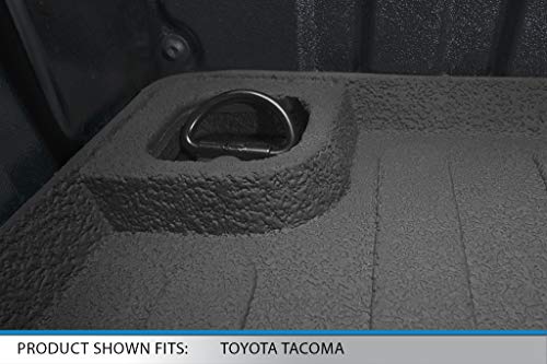 SMARTLINER Truck Bed Rugged Rubber Liner Mat for Toyota Tacoma 2005-2021 with 5 ft Long Bed