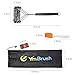 HUKOER Kitchen Cleaning Grill Brush 3 in 1 Stainless Steel BBQ Grill Cleaner with Hanging Loop Washing Heavy Duty Brush Perfect for Kitchen Sink, Smoke Sucker and Other Stainless Steel Items