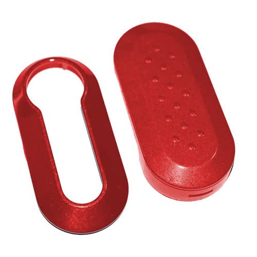 SALPIE Plastic Cover Rubber 3 Buttons Compatible With Fiat Punto Stylus Panda - 500 500L Lancia Delta Keychain Accessories Spare Parts Cover Key Shell Remote Control Car