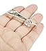 ORAZIO Engraved Initial Tie Bar Clips Letter Tie Pins Set for Mens Business Wedding Shirts Tie Clips A