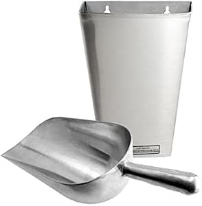 12 Oz Hard Plastic Ice Scoop - Hanging Design For Bars Restaurants & Home Use - Commercial Grade