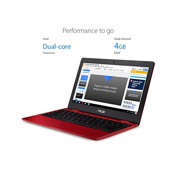 ASUS-Chromebook-C223NA-116-HD-Laptop-Intel-Celeron-N3350-4GB-RAM-32G-eMMC-Chrome-OS-Red ASUS Chromebook C223NA 11.6" HD Laptop (Intel Celeron N3350, 4GB RAM, 32G eMMC, Chrome OS), Red