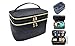 Extra Large Capacity Makeup and Toiletry Bag Tote with Felt Insert Organizer, Big Multi Use Cosmetic and Beauty Train Case for with Handle and Mirror Great for Travel and Gift