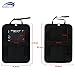 Car Seat Organizer, 2 Pcs Seatback Auto Kick Mat Back Seat Protector for Kids with Multi Storage Pocket for Touch Screen Tablet Holder Bottle Drink Toys(Black, 2 Pack)