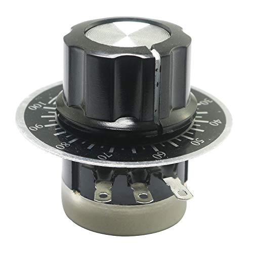 Magic&shell 1PCS RV24YN20S B103 Potentiometer 10K Ohm Single Turn Carbon Film Rotary Taper High Precision Potentiometer with Knob and Dials for Inverter Speed Regulation