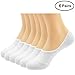 Ordenado Mens Cotton Anti-Slip No Show Socks Thin Low Cut Casual Socks 6 Pack