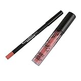 FOrU Lip Liner Makeup Tool Matte Liquid Lipstick&Lip Liner Lip Gloss Kit Set