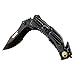 Outdoor Nation Hunting Knife, LED Tactical Rescue Pocket Knife (Black)