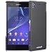 Fosmon MATT-HQ Rubberized Protective Hard Case for Sony Xperia Z1S - Retail Packaging (Black)