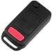 ECCPP for 2 Replacement Keyless 4 Buttons Uncut Blank for Smart Key Shell Case Fob For Mercedes Benz ML350 430 500 320 ML55 AMG No Chip (only key shell)