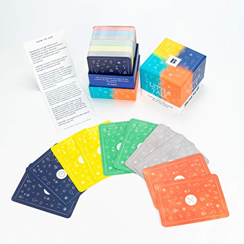 Kids Conversation Starter Little Talk Deck by BestSelf - Powerful Tool to Create and Strengthen Relationships with Children by Cultivating Open and Meaningful Interactions - 150 Engaging Prompts