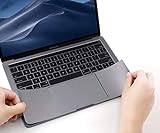 FORITO Palm Rest Cover Skin with Trackpad Protector for MacBook Pro 15 Inch 2019 2018 2017 or 2016 Released Model A1707 A1990 with Touch Bar (Space Gray)