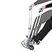 Seville Classics Folding Aluminum Convertible Utility Cart, 150 lb. Capacity, Grey