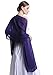 Sheer Soft Chiffon Bridal Women's Shawl For Special Occasions White