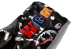 EXXE&OYYO Men's Shark Hoodie,Cotton Material Shark