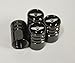 US85 Genesis Black Chrome Auto Car Wheel Tire Air Valve Caps Stem Cover