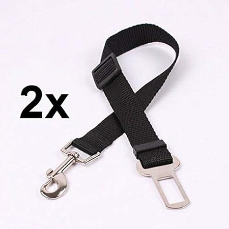Hunde-Sicherheits-Gurt 2er Set fürs Auto | Anschnallgurt Hund für eine sichere Autofahrt in verschiedenen Farben von AGIA TEX
