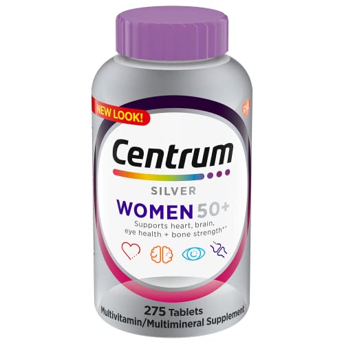 Centrum Silver Women 50+ Daily Multivitamin, Non-GMO, 275 Count