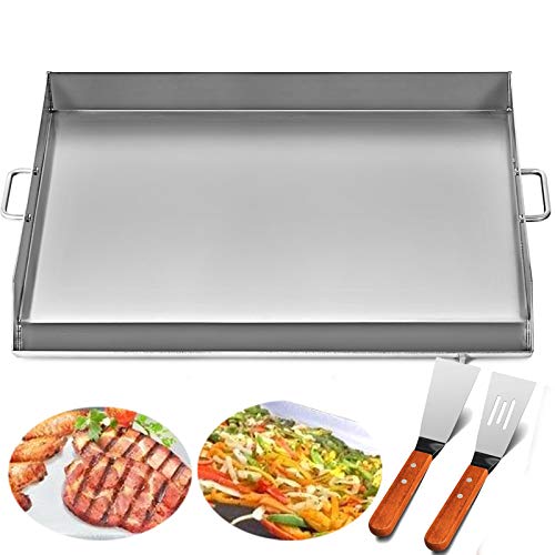 Happybuy Stainless Steel Griddle,32" X 17" Universal Flat Top