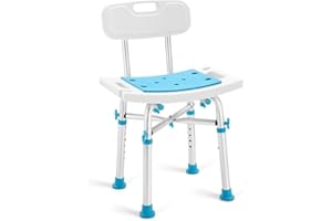 Health Line Massage Products Shower Stool for Narrow Bathtub, Small Bath Chair for Inside Shower, Heavy Duty Padded Shower Tub Seat for Bariatric, Seniors, Disabled, Handicap (Reinforced 500LB)