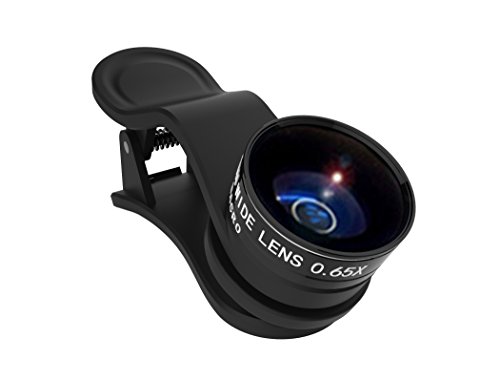 Kenko REAL PRO Multi-Coated Glass REAL PRO 0.6x Wide Angle + Macro Clip Lens for Mobile Devices, Black (KRP-065WM)