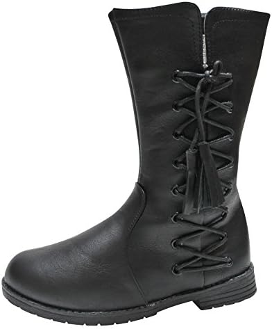 Spoiled Angel Boots (2, Black Lace-Up Boot)