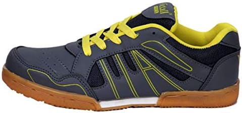 Unisex PVC Mesh Badminton Shoes_Grey