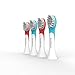 SoniShare Replacement Toothbrush Heads for Philips Sonicare Kids Toothbrushes, 4 Pack
