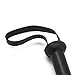 Bekinky Soft Premium Flogger, Heavy Handmade Extra Long Leather Whip with Braided Handle Grip, Black