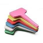 LIPOVOLT 50X Thicker Plastic T-Type Plant Shrub Tree Labels Tags Markers 10cm x 6cm Green