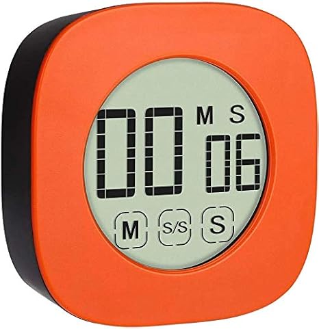 Amazon キッチンタイマー デジタル時計 タイマー Zeonetak 大画面 読みやすい ミュートモード 音量切替機能 カウントアップ カウントダウン 24時間制 フック穴 マグネット付き 簡単操作 勉強 料理 美容 ヨガ 運動 オレンジ Pdf日本語取扱説明書 キッチン タイマー