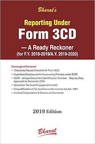 Reporting under FORM 3CD â€“ A Ready Reckoner