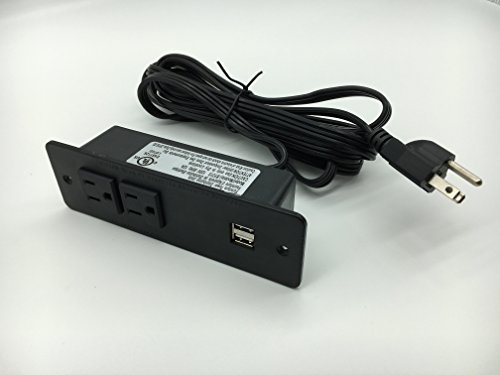 image for 4 Leaf Pt-electronic-shop Desktop Power Strip Socket with 2 Outlets 2 