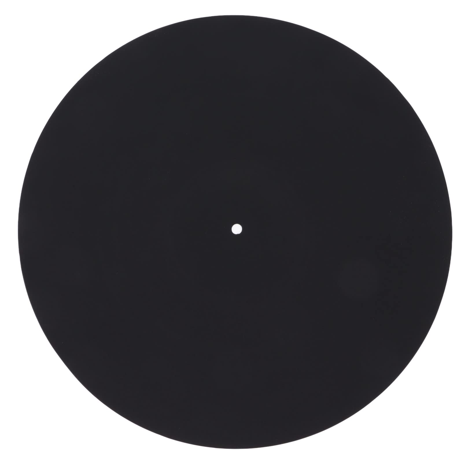 Archuu 12 inch Turntable Platter Mat Rubber Turntable Slipmat Pad,Ultra-Thin Anti-Static Vinyl Turntable Record Pad,LP Vinyl Turntable Soft Slipmat, for All LP Vinyl Record Players Black,