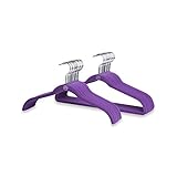 Joy Mangano Huggable Hangers 40-Pack Suit and Shirt Hangers (Purple)