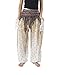 Lannaclothesdesign Women's Smocked Waist Peacock Print Harem Pants Hippie Bohemian Style