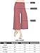 iconic luxe Women's Elastic Waist Jersey Culottes Large Black