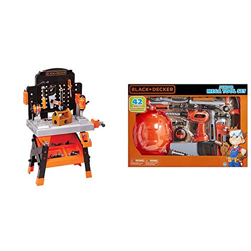 BLACK+DECKER Power Tool Play Toy Workbench for Kids with