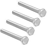 uxcell M10 Thread 80mm 304 Stainless Steel Hex Screws Bolts Fastener 4pcs