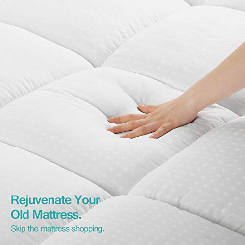 KARRISM Extra Thick Mattress Topper(King), Cooling Mattress Pad Cover