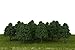 MagiDeal 25pcs Miniature Plastic Trees for Model Railways N Scale Train Layouts 1:150