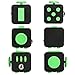 LEDeng Fidget Cube Relieves Stress And Anxiety for Children and Adults Anxiety Attention Toy (Black Green)